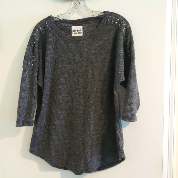 New York Laundry Sweaters - New York laundry grey sweater